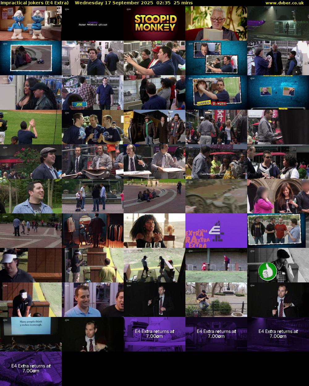 Impractical Jokers (E4 Extra) Wednesday 17 September 2025 02:35 - 03:00
