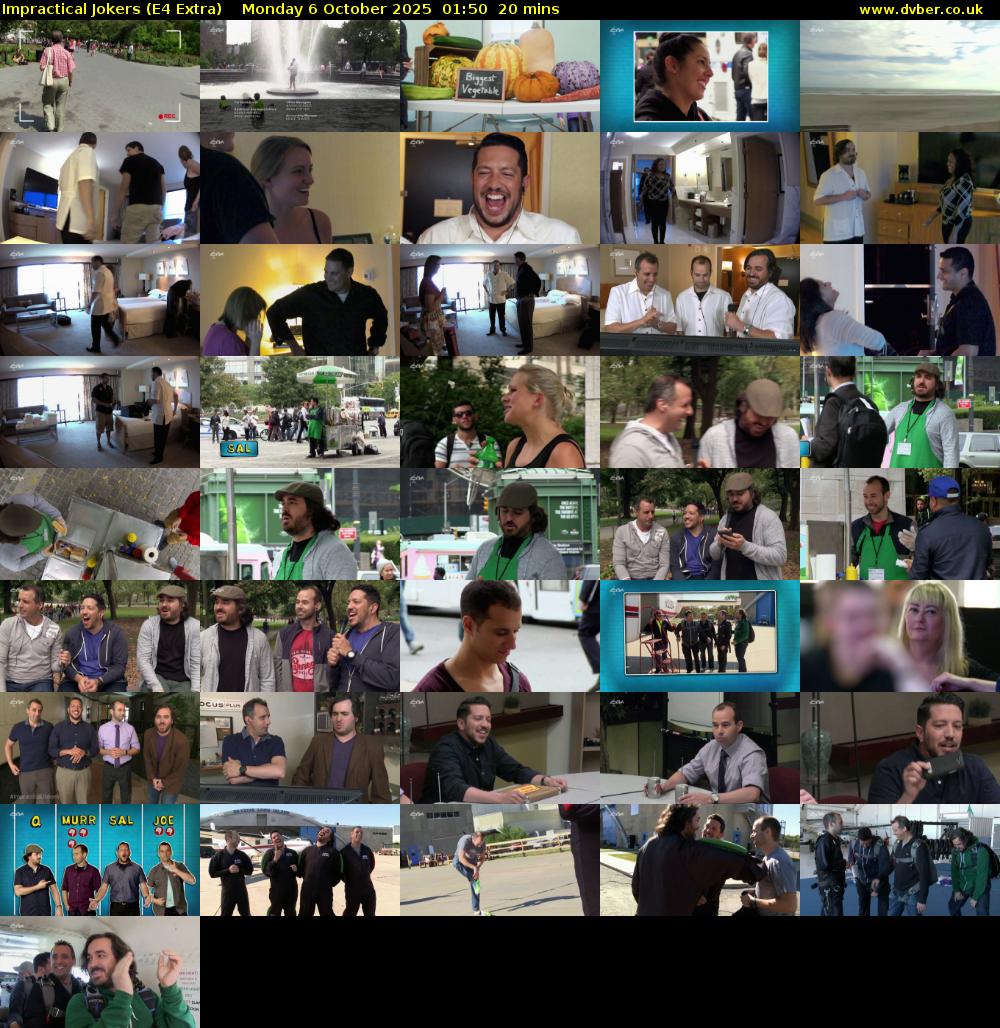 Impractical Jokers (E4 Extra) Monday 6 October 2025 01:50 - 02:10