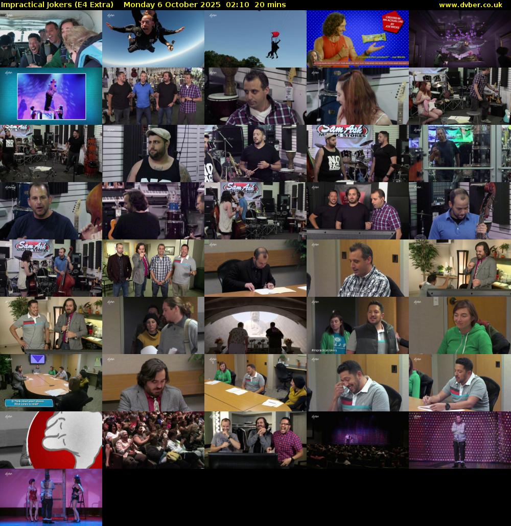 Impractical Jokers (E4 Extra) Monday 6 October 2025 02:10 - 02:30