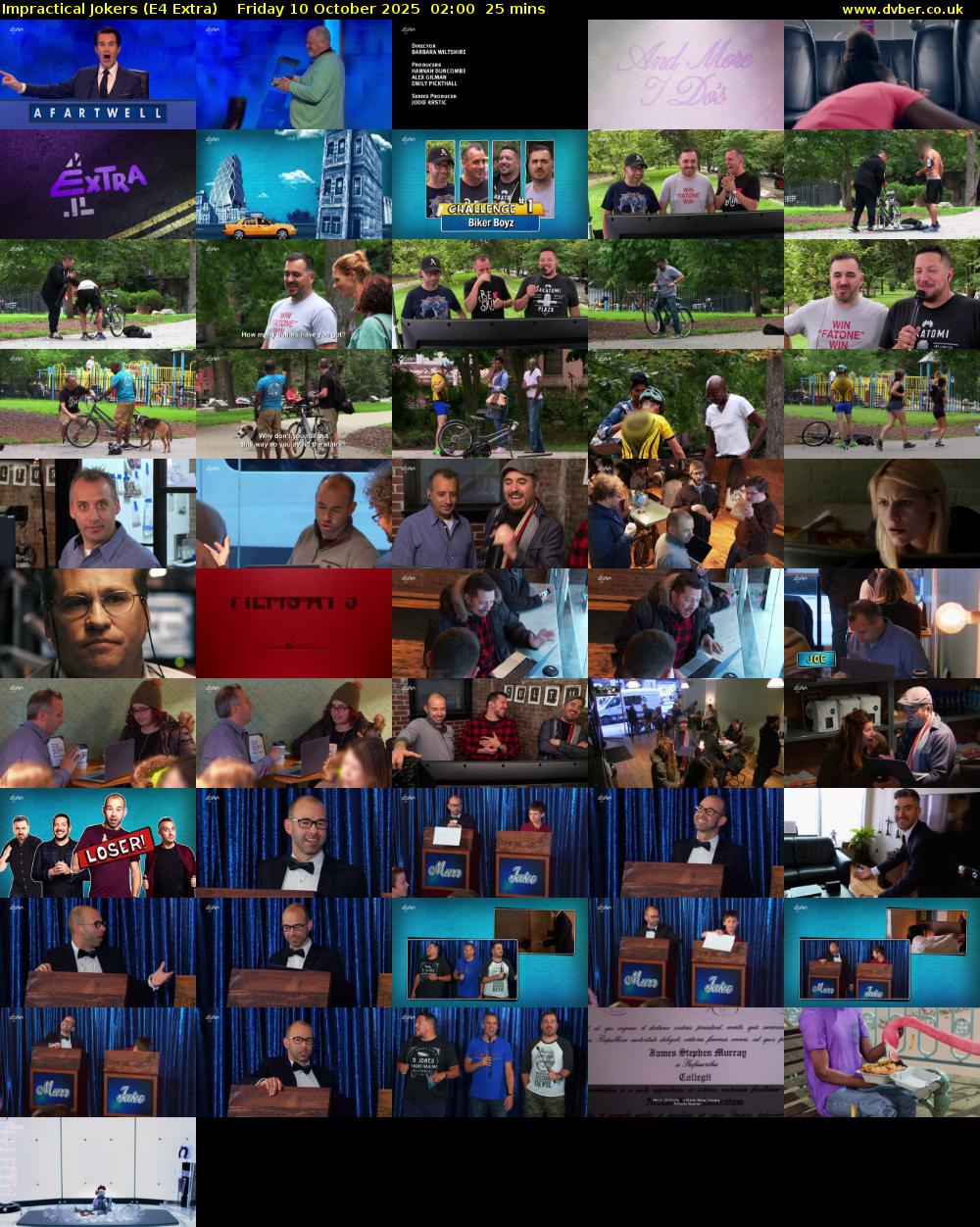 Impractical Jokers (E4 Extra) Friday 10 October 2025 02:00 - 02:25