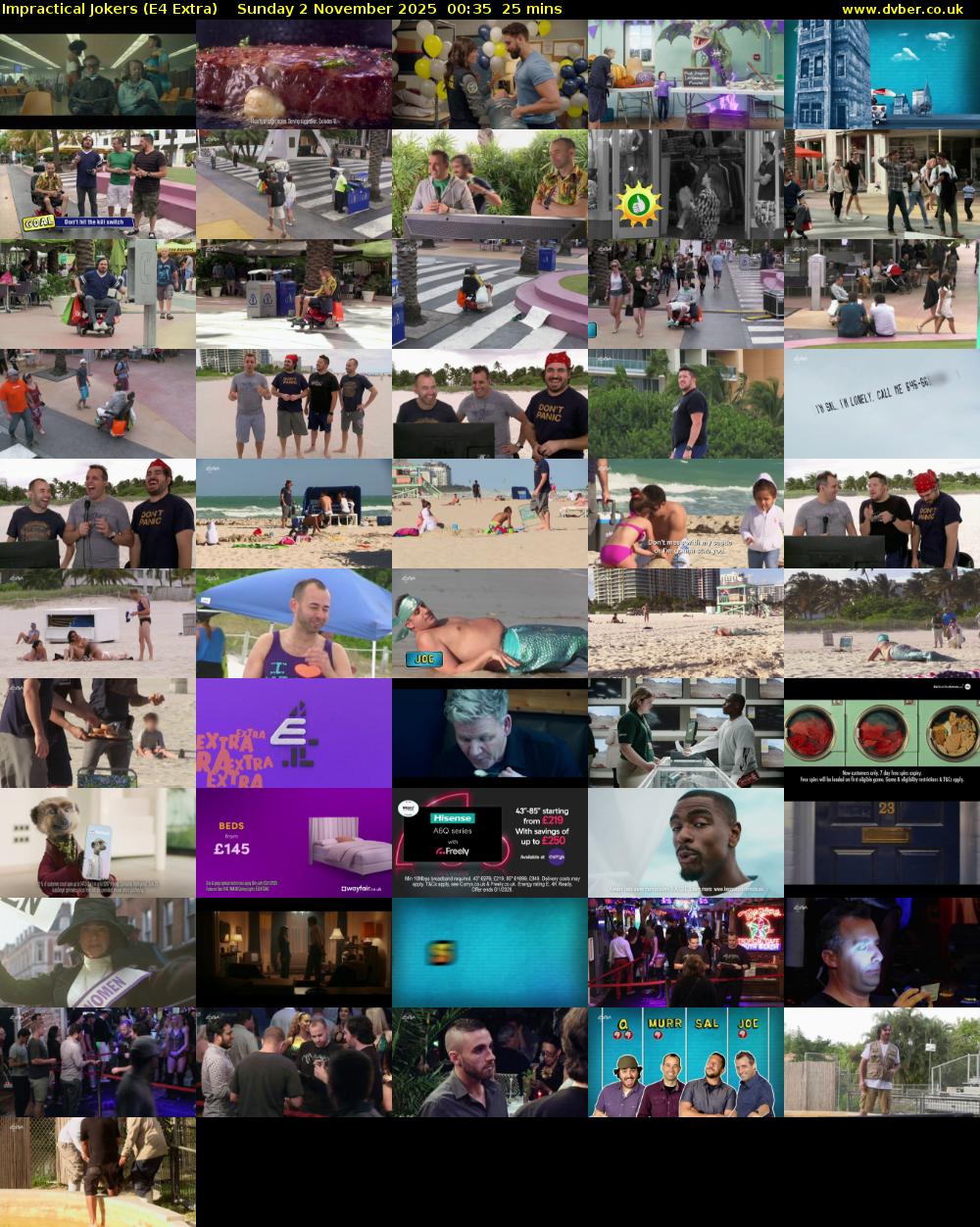 Impractical Jokers (E4 Extra) Sunday 2 November 2025 00:35 - 01:00