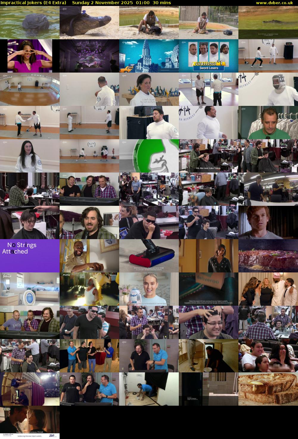 Impractical Jokers (E4 Extra) Sunday 2 November 2025 01:00 - 01:30