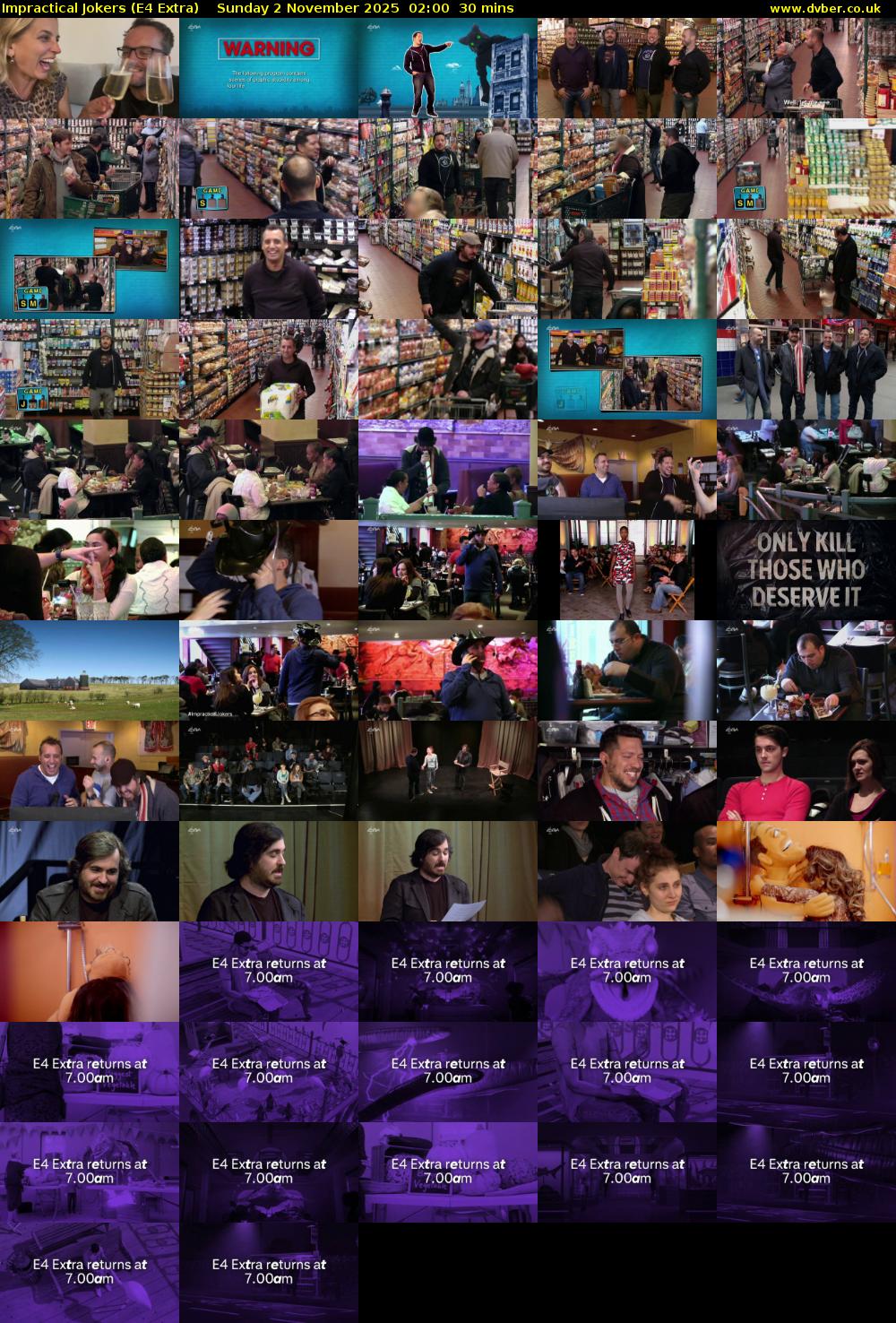 Impractical Jokers (E4 Extra) Sunday 2 November 2025 02:00 - 02:30