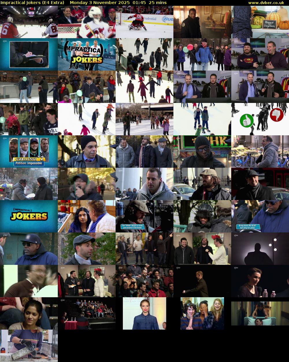 Impractical Jokers (E4 Extra) Monday 3 November 2025 01:45 - 02:10