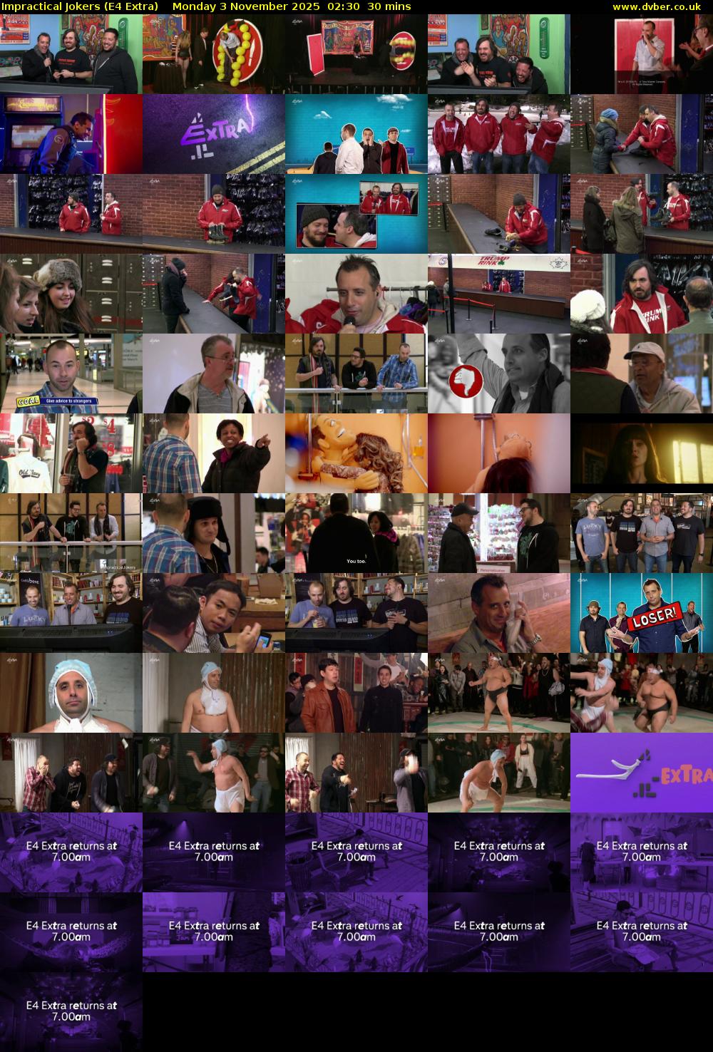 Impractical Jokers (E4 Extra) Monday 3 November 2025 02:30 - 03:00
