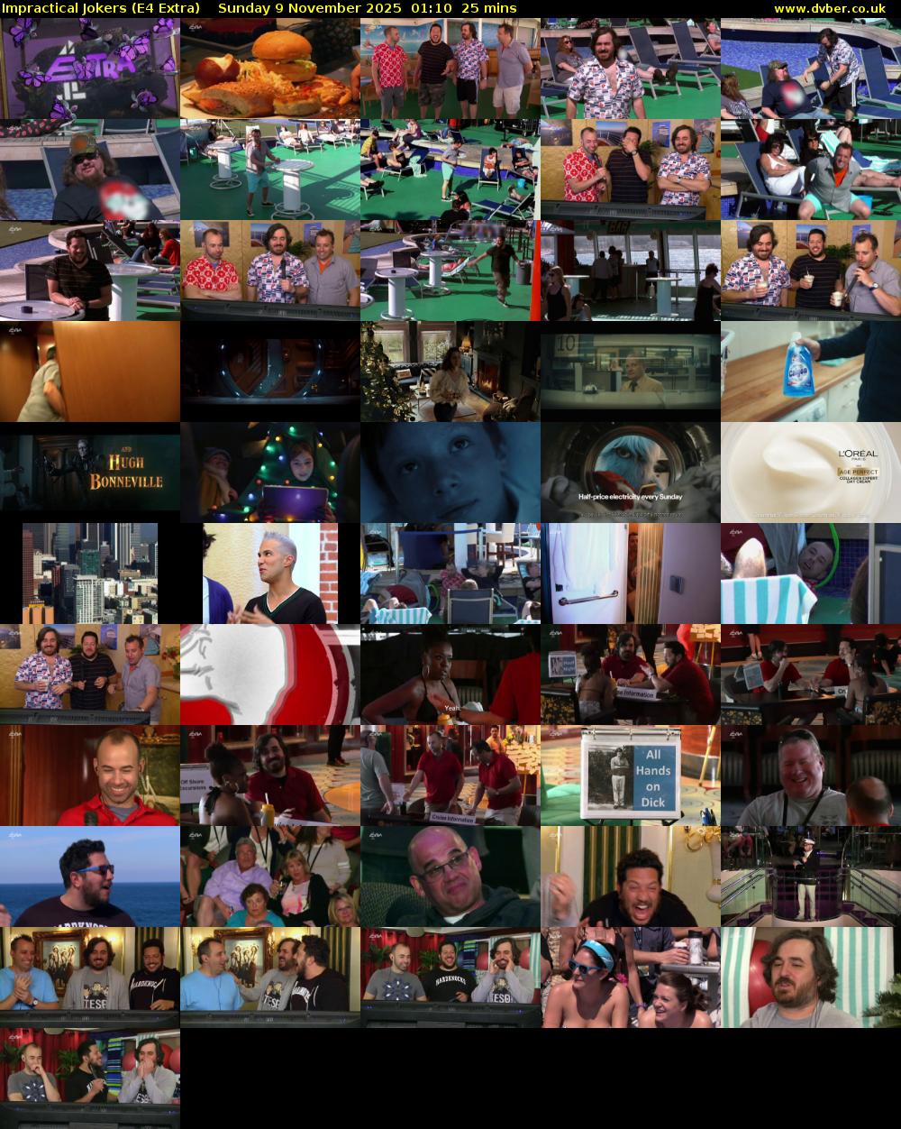 Impractical Jokers (E4 Extra) Sunday 9 November 2025 01:10 - 01:35
