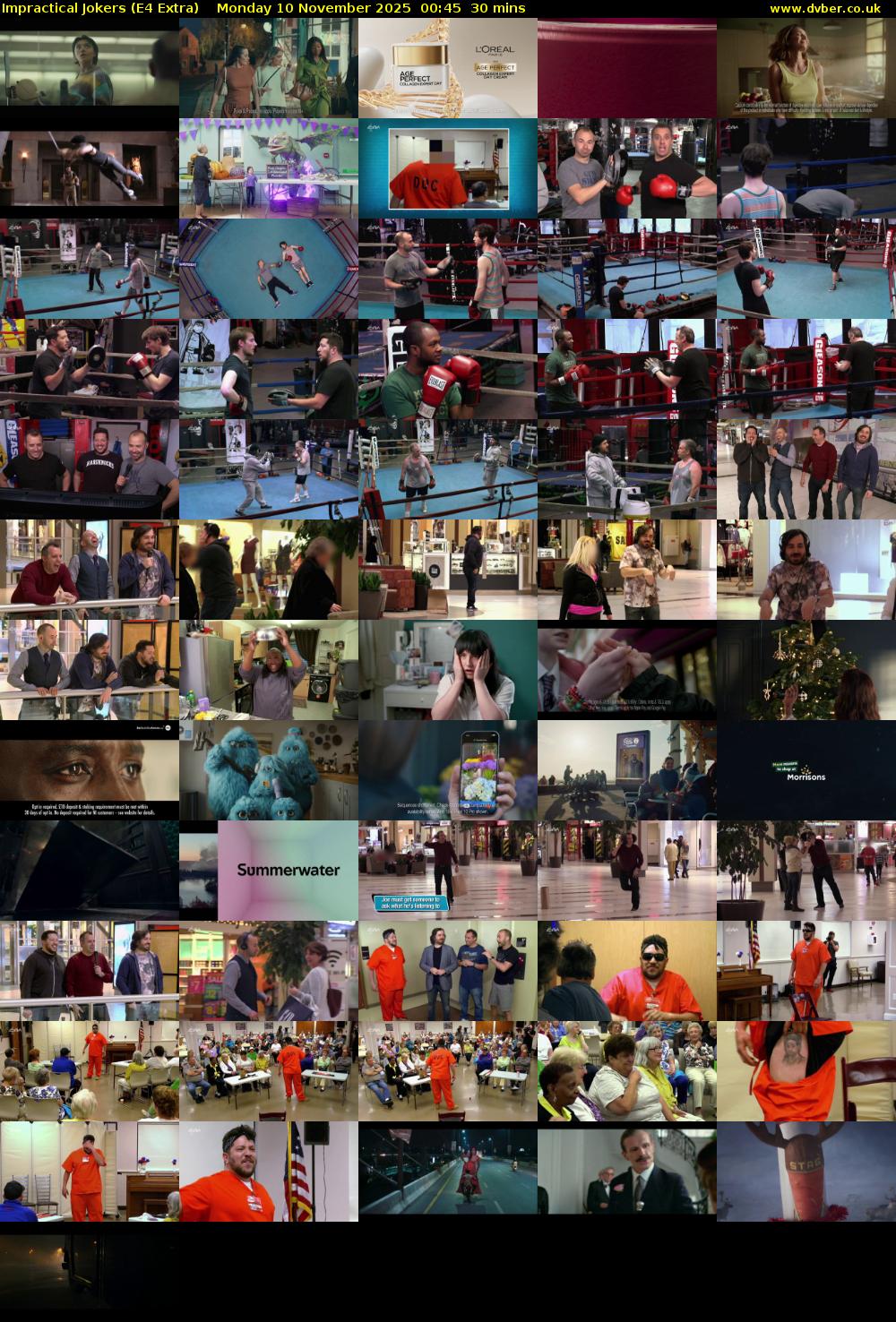 Impractical Jokers (E4 Extra) Monday 10 November 2025 00:45 - 01:15