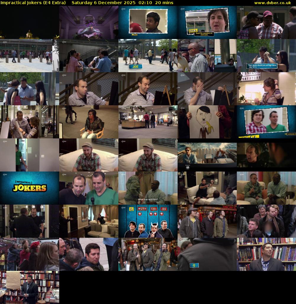 Impractical Jokers (E4 Extra) Saturday 6 December 2025 02:10 - 02:30