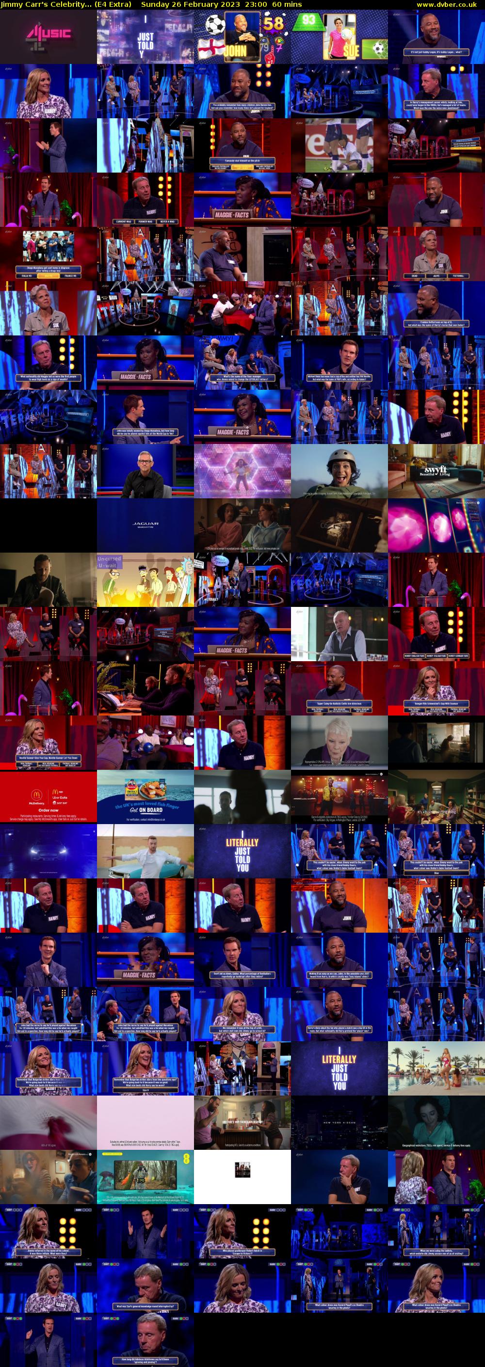 Jimmy Carr's Celebrity... (E4 Extra) Sunday 26 February 2023 23:00 - 00:00