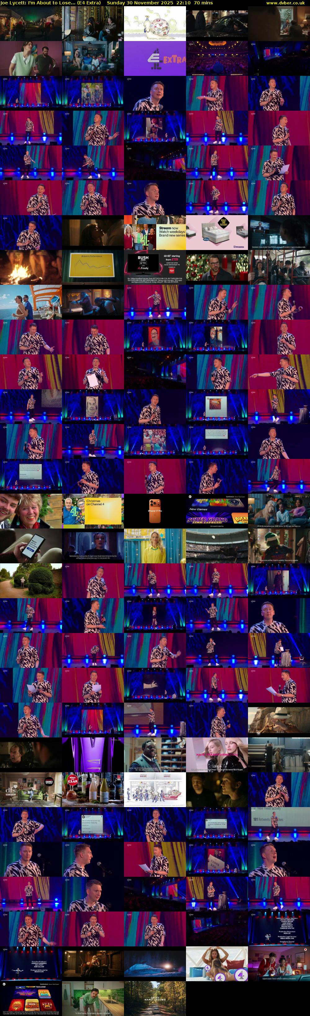 Joe Lycett: I'm About to Lose... (E4 Extra) Sunday 30 November 2025 22:10 - 23:20