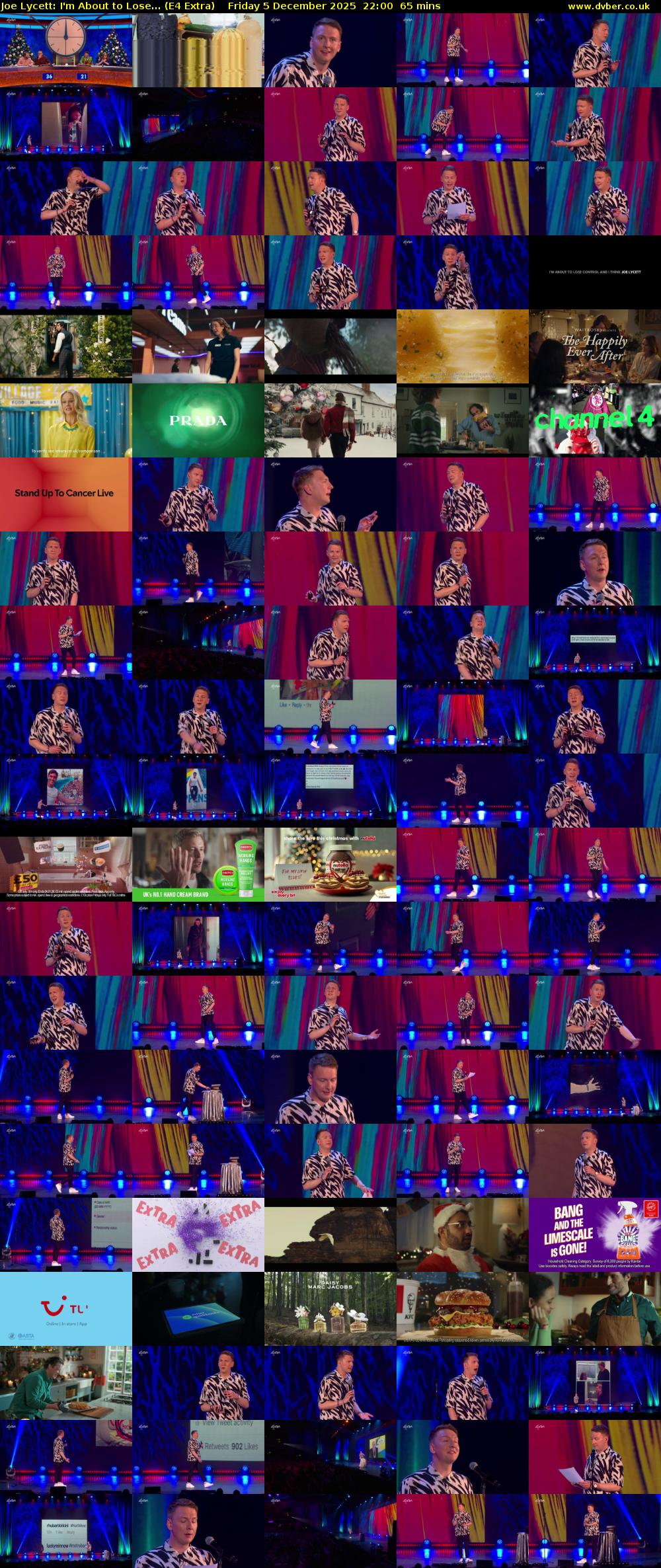 Joe Lycett: I'm About to Lose... (E4 Extra) Friday 5 December 2025 22:00 - 23:05