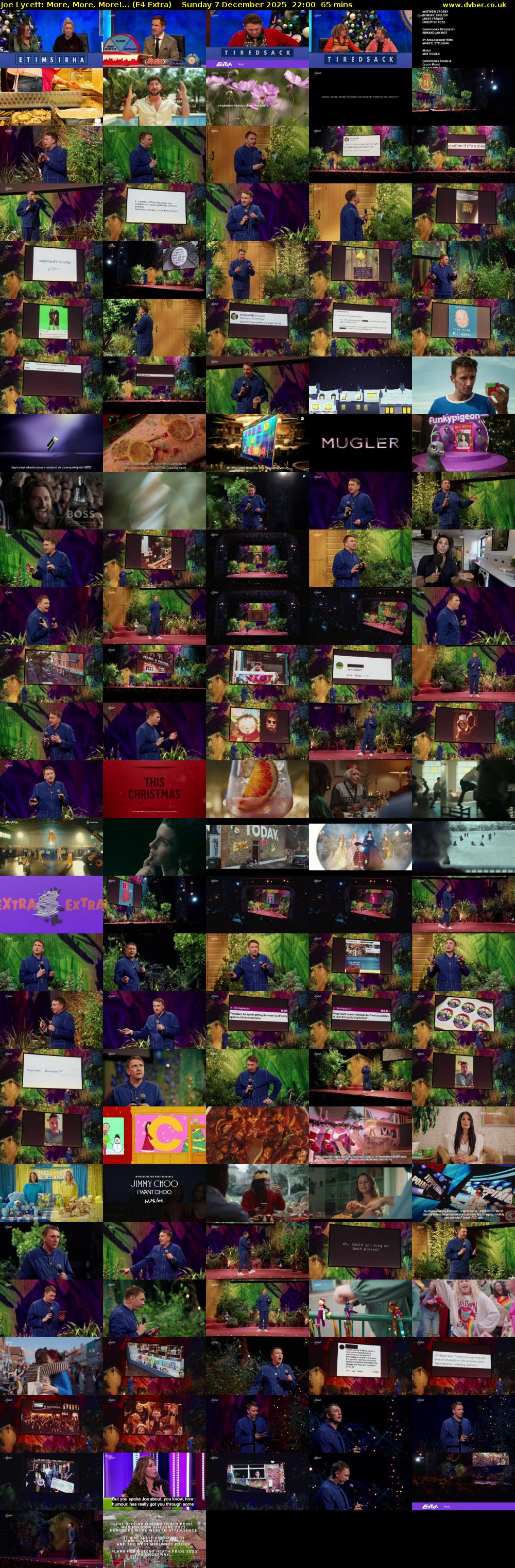 Joe Lycett: More, More, More!... (E4 Extra) Sunday 7 December 2025 22:00 - 23:05