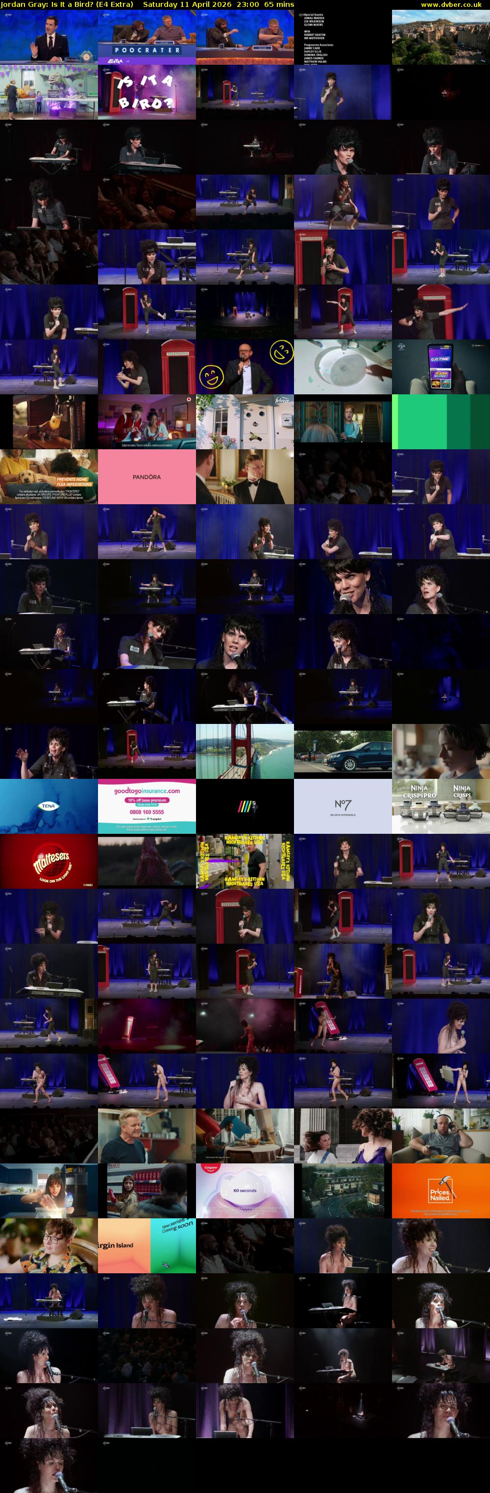 Jordan Gray: Is It a Bird? (E4 Extra) Saturday 11 April 2026 23:00 - 00:05