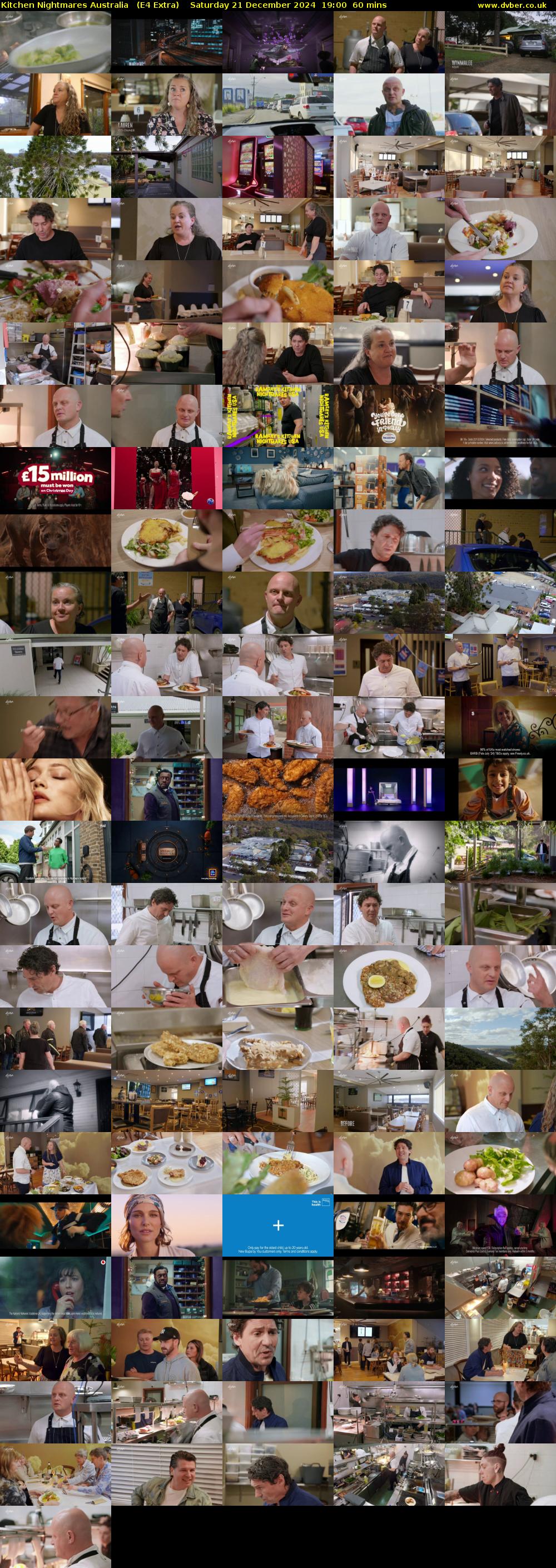 Kitchen Nightmares Australia   (E4 Extra) Saturday 21 December 2024 19:00 - 20:00