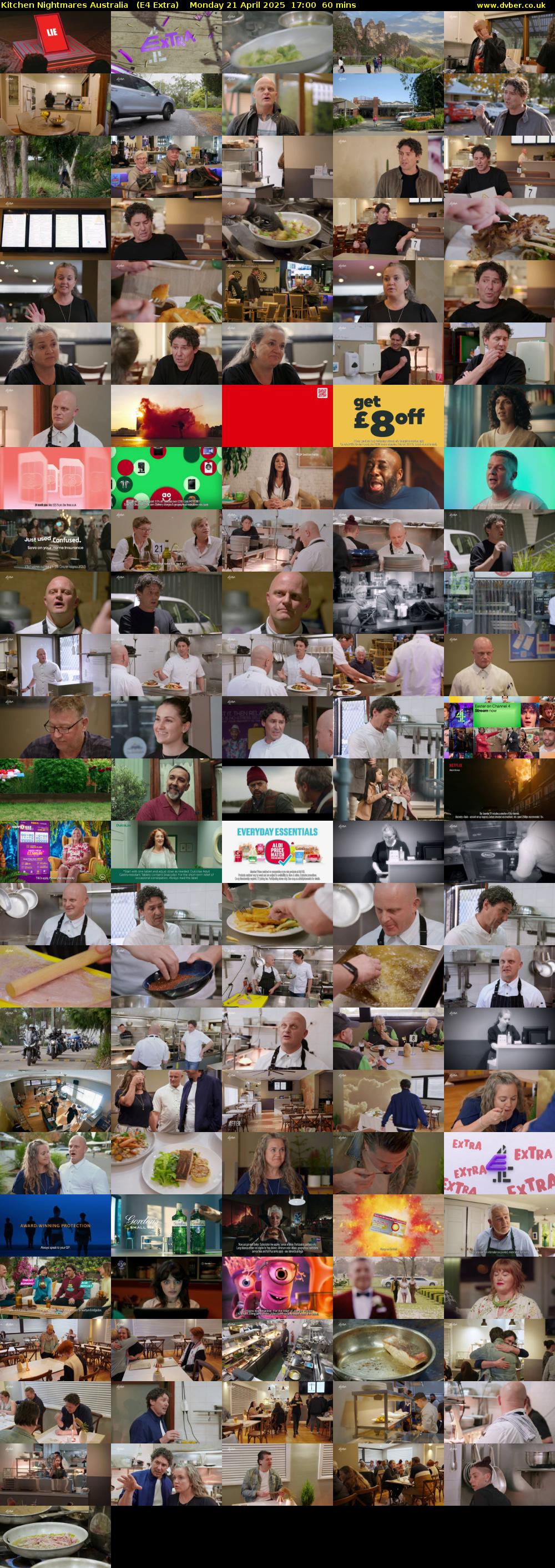 Kitchen Nightmares Australia   (E4 Extra) Monday 21 April 2025 17:00 - 18:00