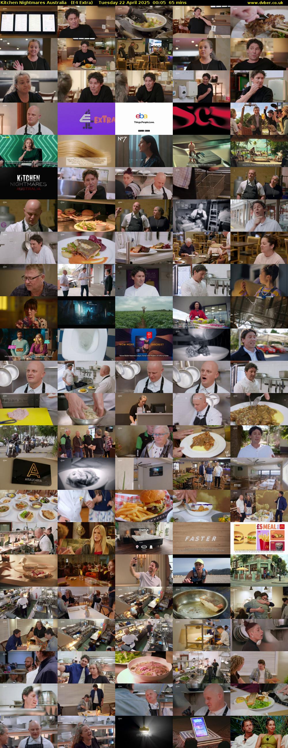 Kitchen Nightmares Australia   (E4 Extra) Tuesday 22 April 2025 00:05 - 01:10