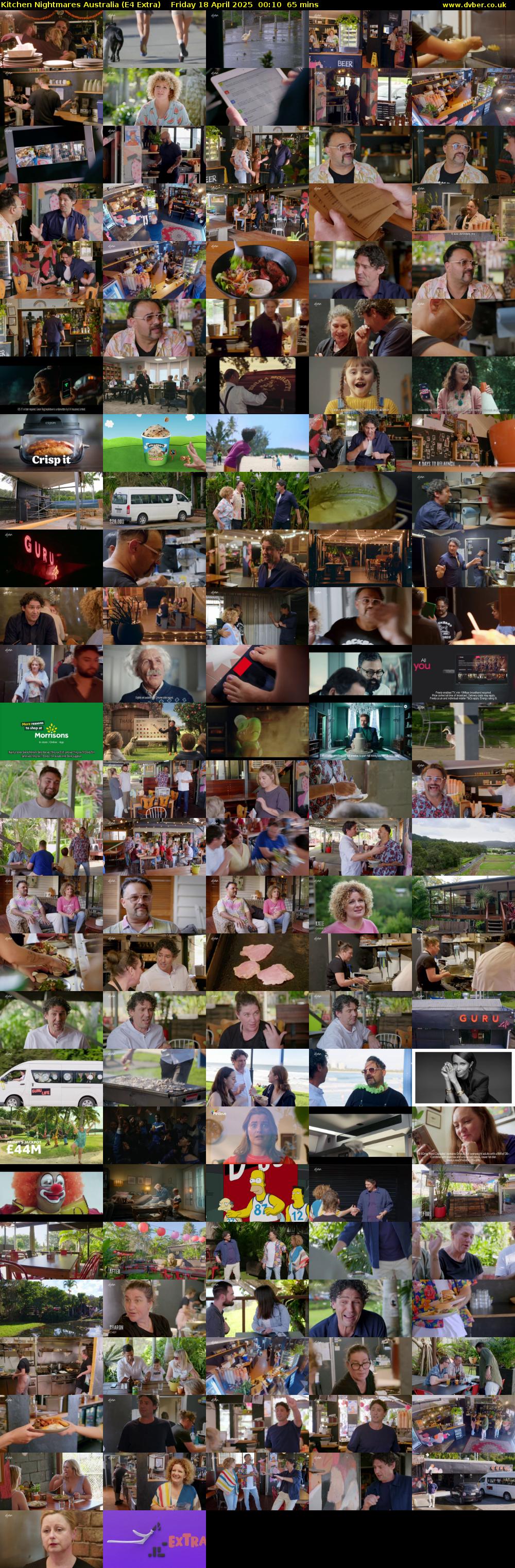 Kitchen Nightmares Australia (E4 Extra) Friday 18 April 2025 00:10 - 01:15