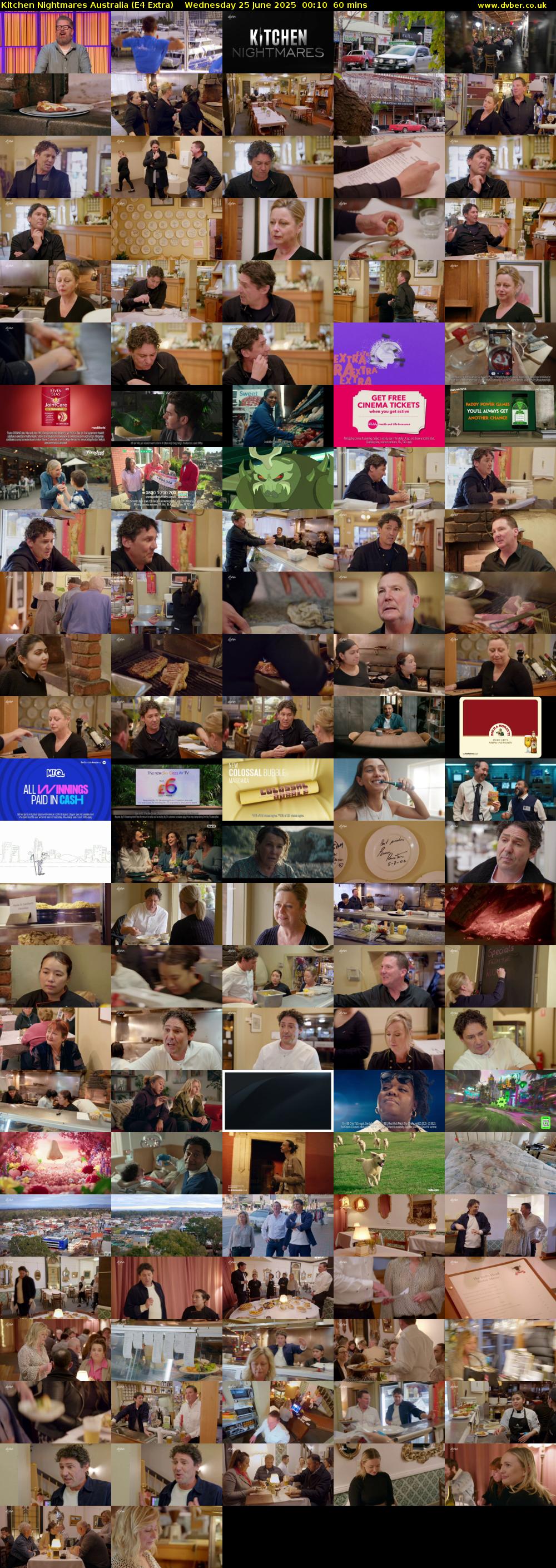 Kitchen Nightmares Australia (E4 Extra) Wednesday 25 June 2025 00:10 - 01:10