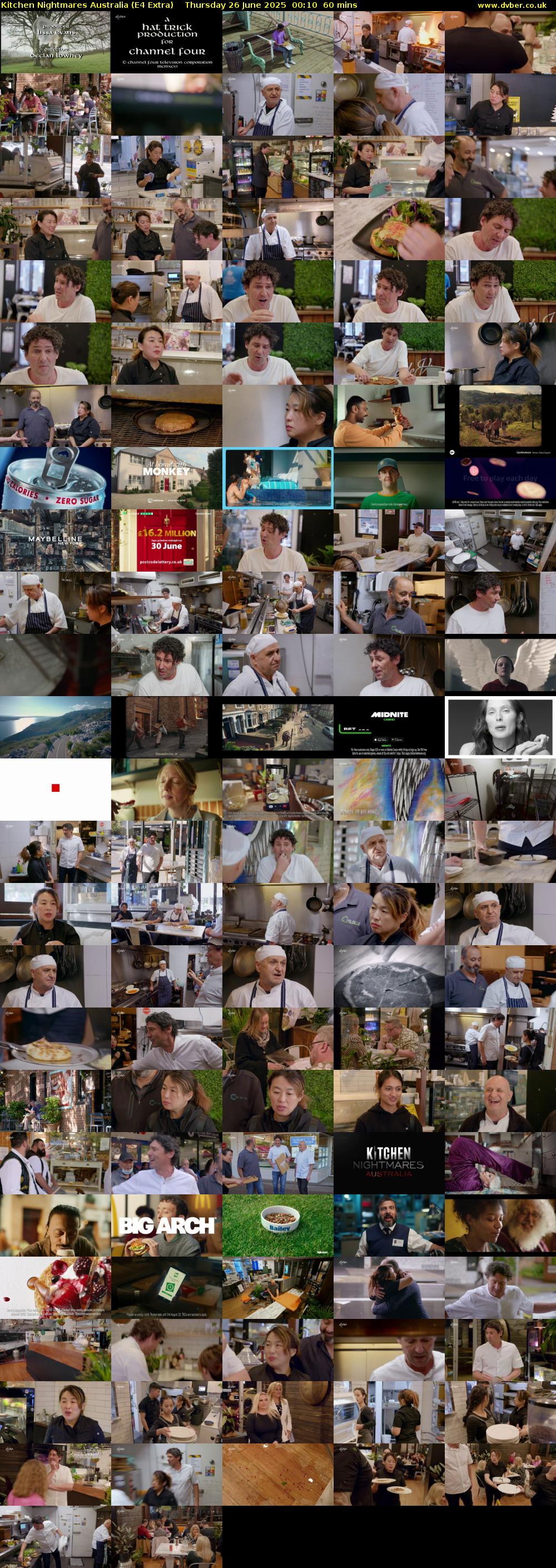 Kitchen Nightmares Australia (E4 Extra) Thursday 26 June 2025 00:10 - 01:10