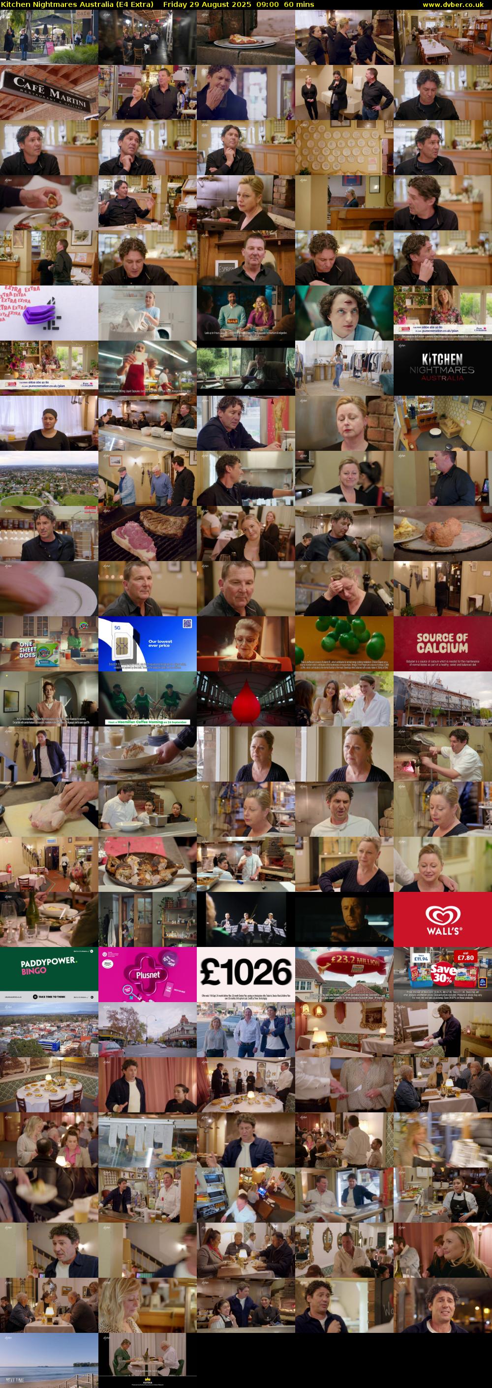 Kitchen Nightmares Australia (E4 Extra) Friday 29 August 2025 09:00 - 10:00