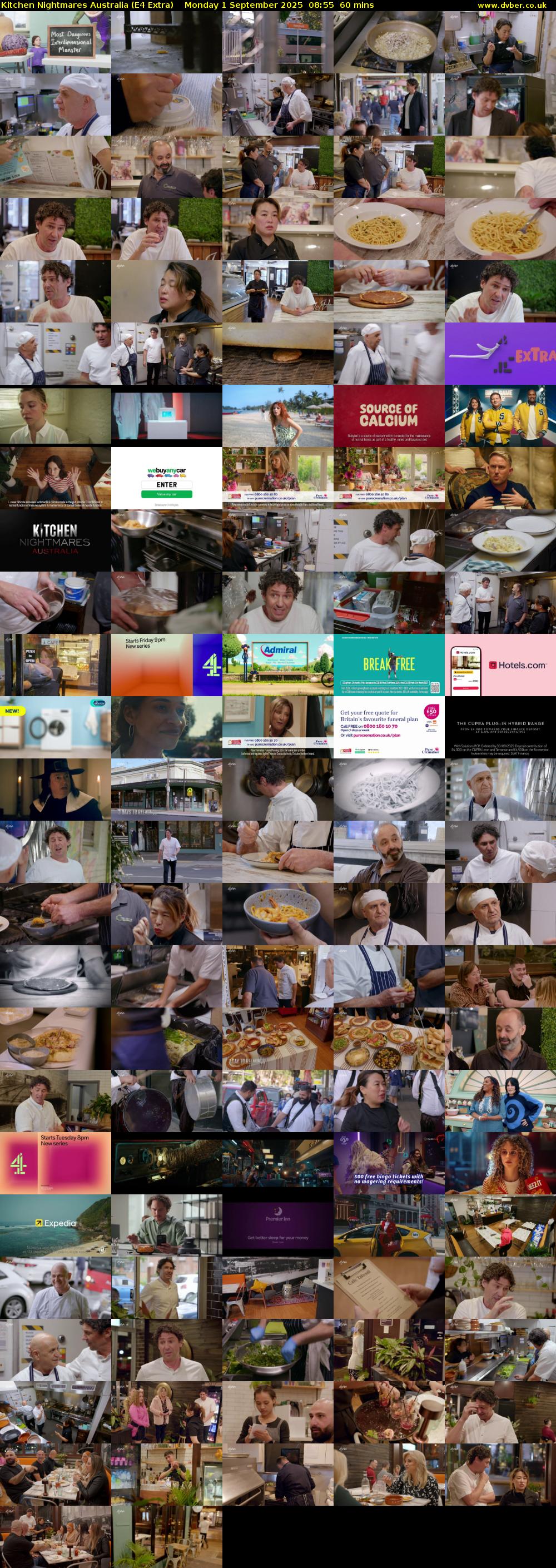 Kitchen Nightmares Australia (E4 Extra) Monday 1 September 2025 08:55 - 09:55