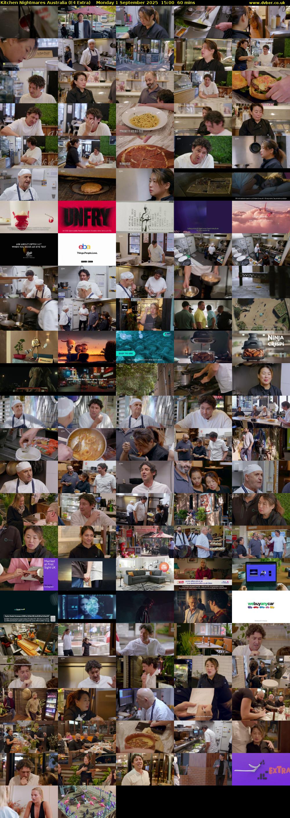 Kitchen Nightmares Australia (E4 Extra) Monday 1 September 2025 15:00 - 16:00