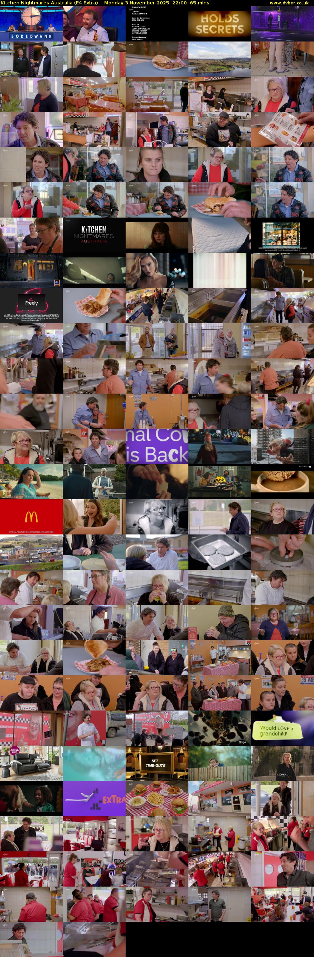 Kitchen Nightmares Australia (E4 Extra) Monday 3 November 2025 22:00 - 23:05