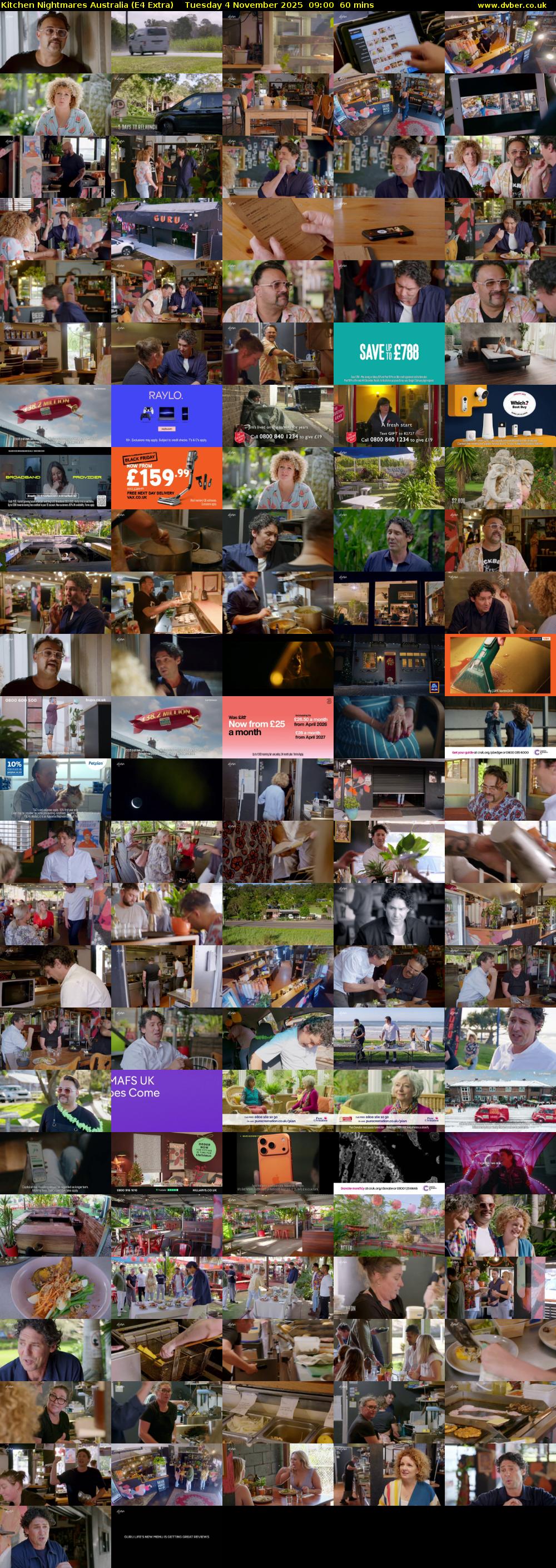 Kitchen Nightmares Australia (E4 Extra) Tuesday 4 November 2025 09:00 - 10:00