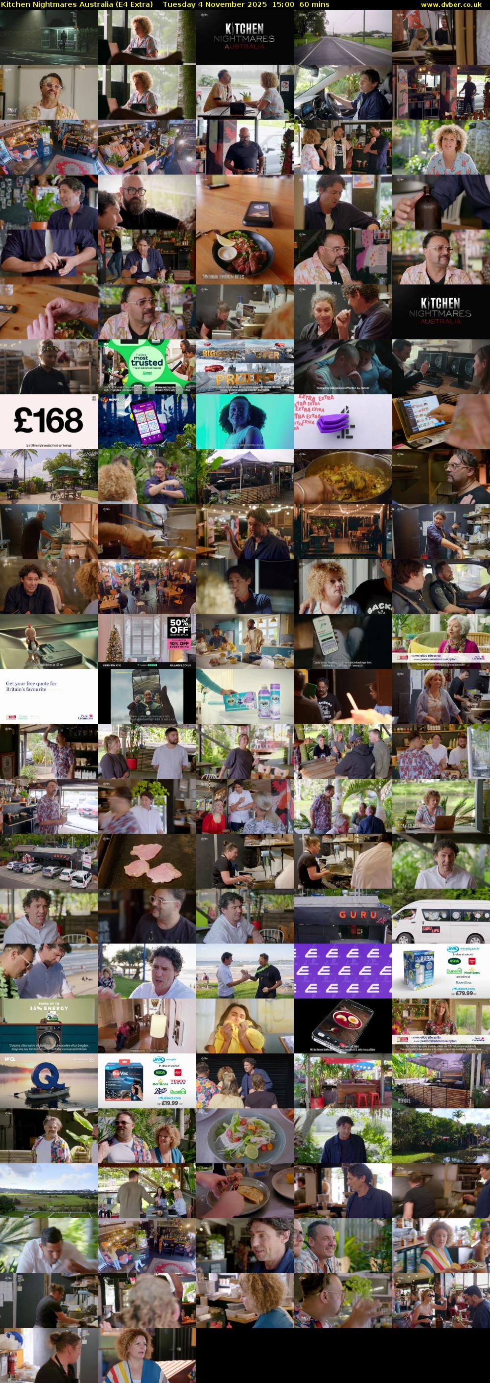 Kitchen Nightmares Australia (E4 Extra) Tuesday 4 November 2025 15:00 - 16:00
