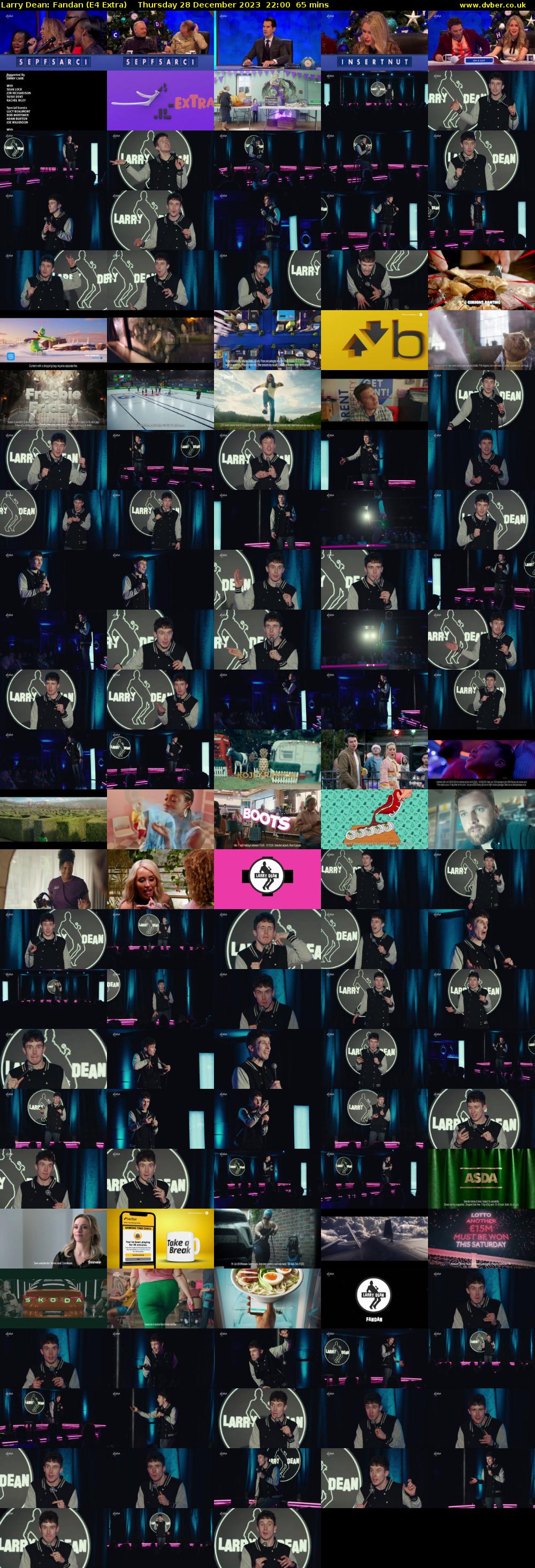 Larry Dean: Fandan (E4 Extra) Thursday 28 December 2023 22:00 - 23:05