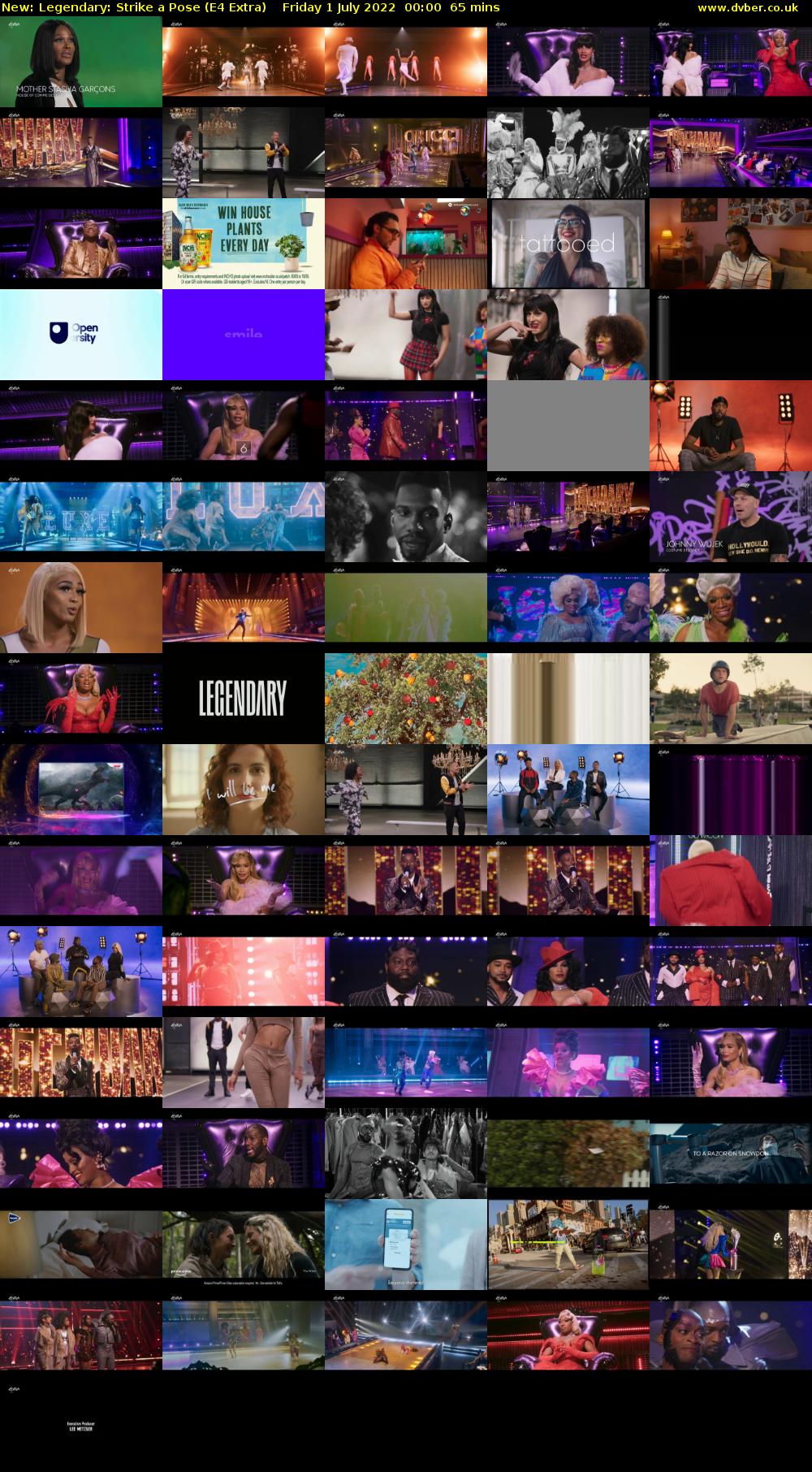 Legendary: Strike a Pose (E4 Extra) Friday 1 July 2022 00:00 - 01:05