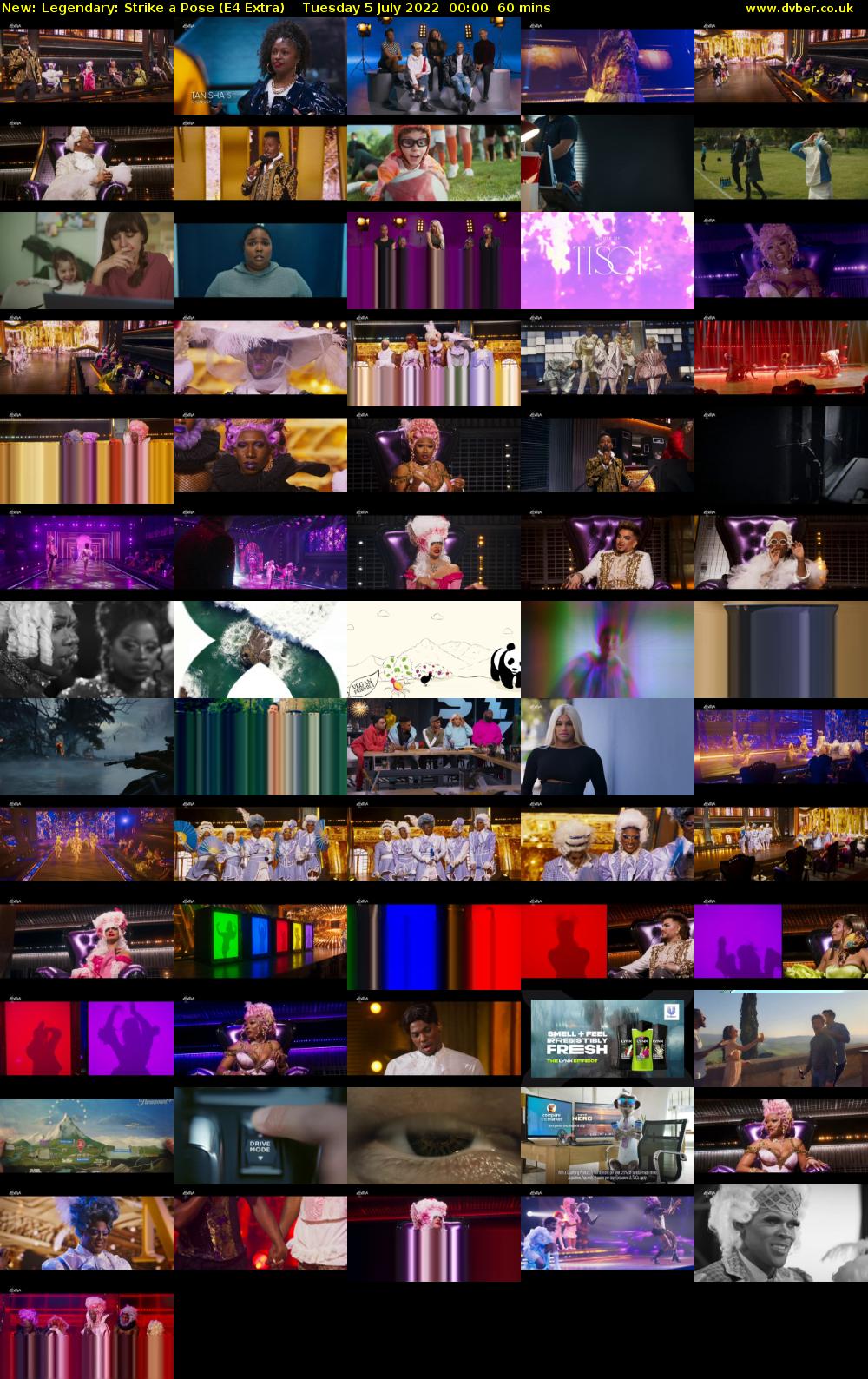 Legendary: Strike a Pose (E4 Extra) Tuesday 5 July 2022 00:00 - 01:00