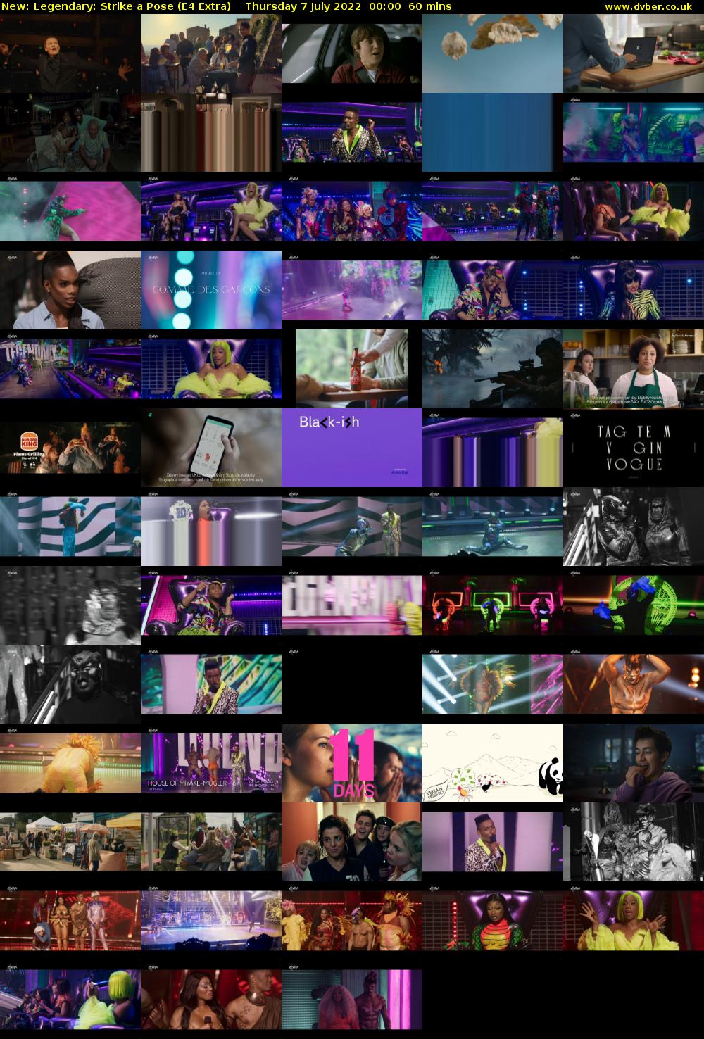 Legendary: Strike a Pose (E4 Extra) Thursday 7 July 2022 00:00 - 01:00