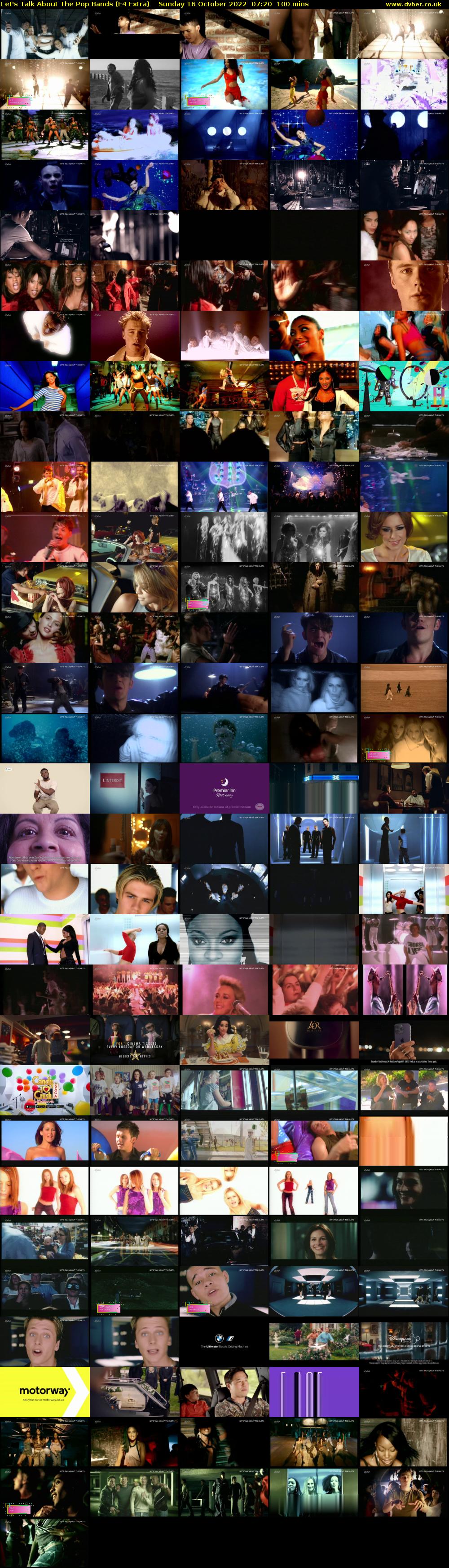 Let's Talk About The Pop Bands (E4 Extra) Sunday 16 October 2022 07:20 - 09:00