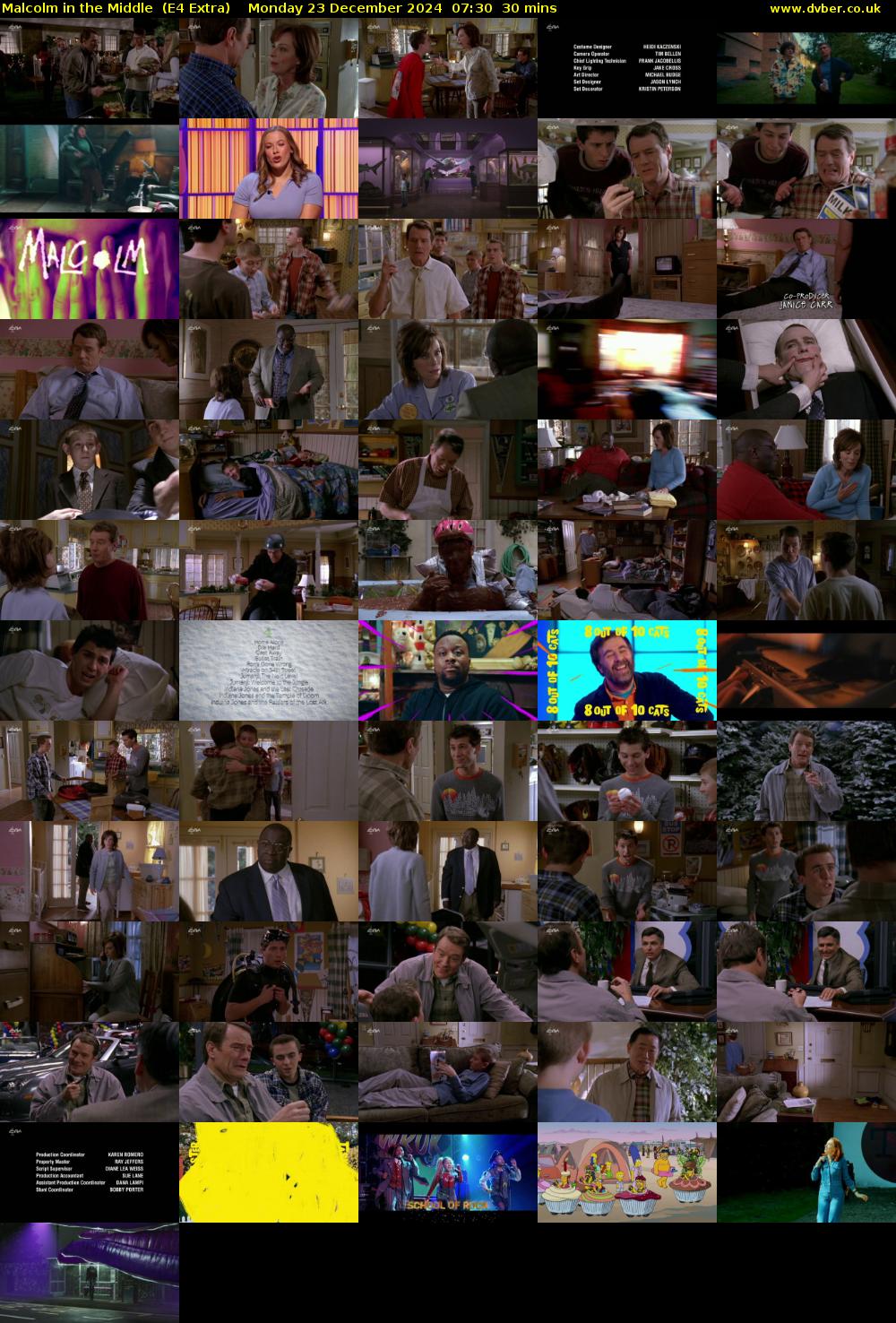 Malcolm in the Middle  (E4 Extra) Monday 23 December 2024 07:30 - 08:00