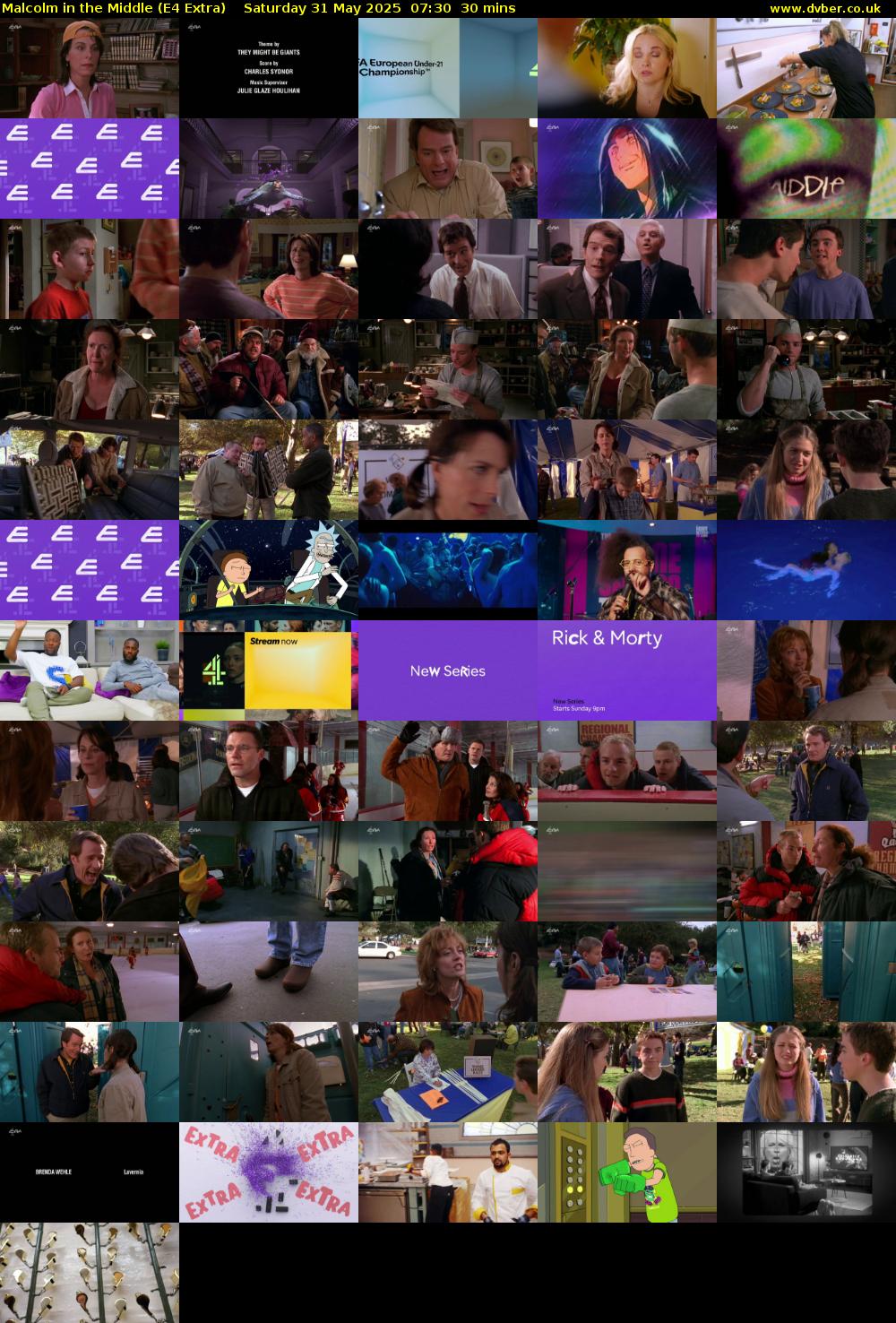 Malcolm in the Middle (E4 Extra) Saturday 31 May 2025 07:30 - 08:00