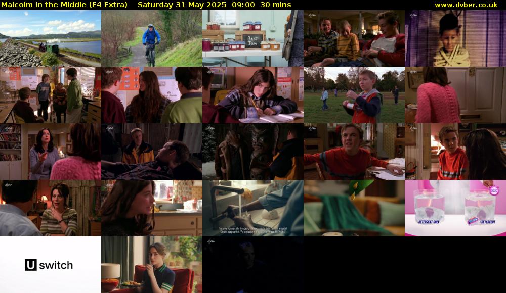 Malcolm in the Middle (E4 Extra) Saturday 31 May 2025 09:00 - 09:30