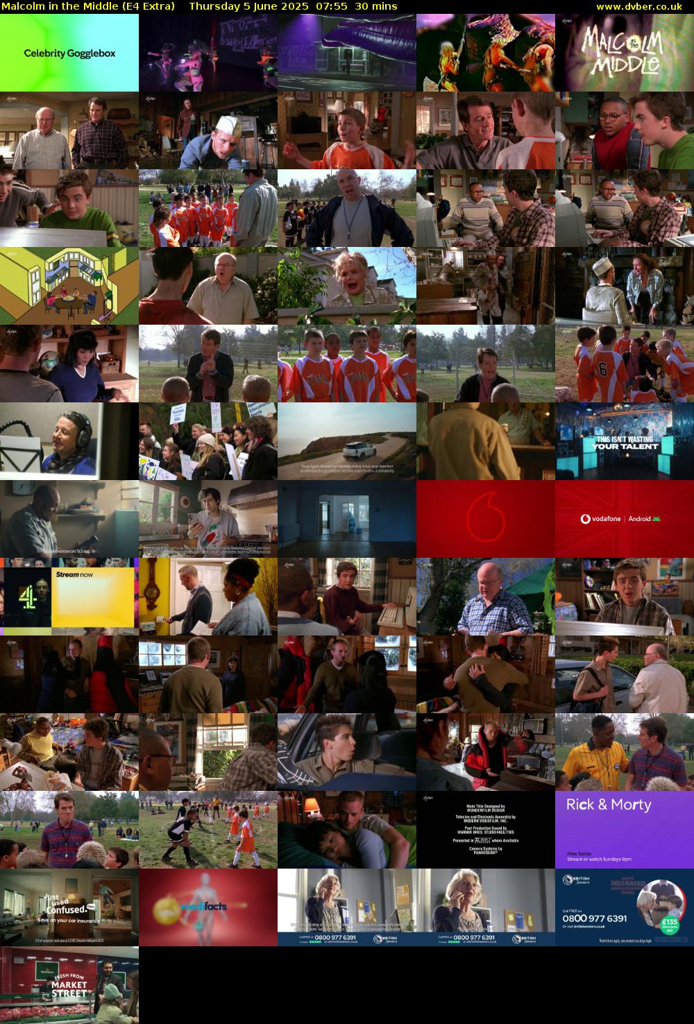Malcolm in the Middle (E4 Extra) Thursday 5 June 2025 07:55 - 08:25