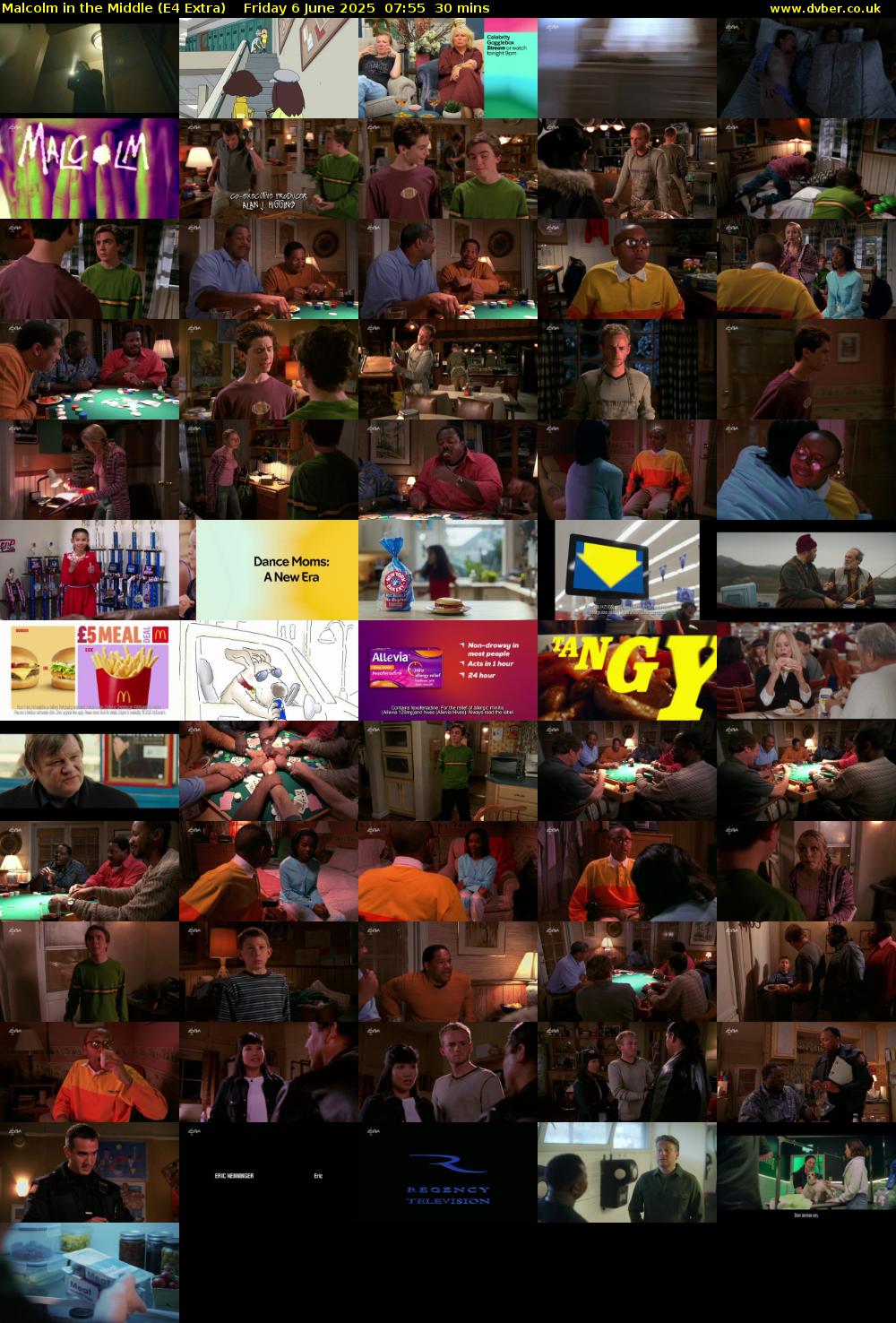 Malcolm in the Middle (E4 Extra) Friday 6 June 2025 07:55 - 08:25