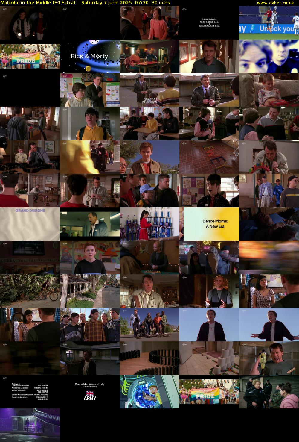 Malcolm in the Middle (E4 Extra) Saturday 7 June 2025 07:30 - 08:00