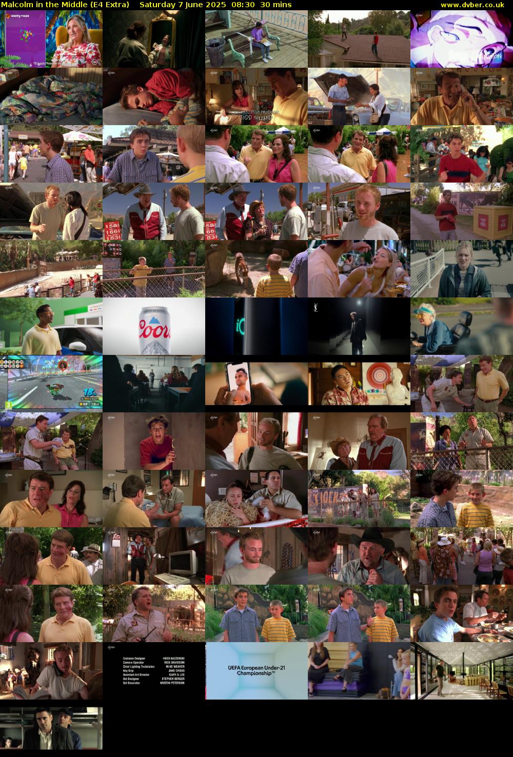 Malcolm in the Middle (E4 Extra) Saturday 7 June 2025 08:30 - 09:00