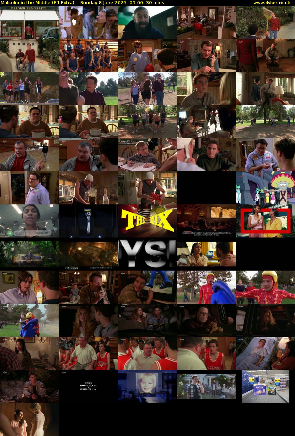 Malcolm in the Middle (E4 Extra) Sunday 8 June 2025 09:00 - 09:30