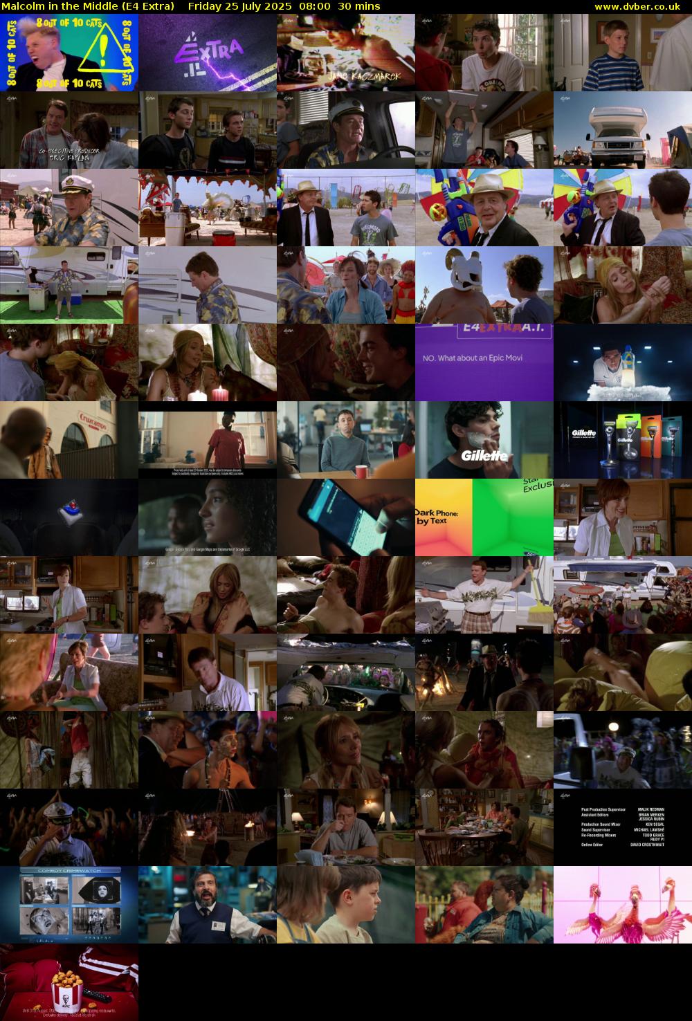 Malcolm in the Middle (E4 Extra) Friday 25 July 2025 08:00 - 08:30