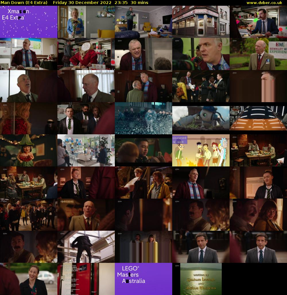Man Down (E4 Extra) Friday 30 December 2022 23:35 - 00:05