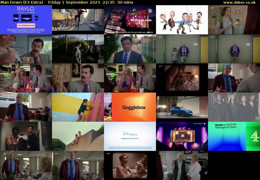 Man Down (E4 Extra) Friday 1 September 2023 22:35 - 23:05