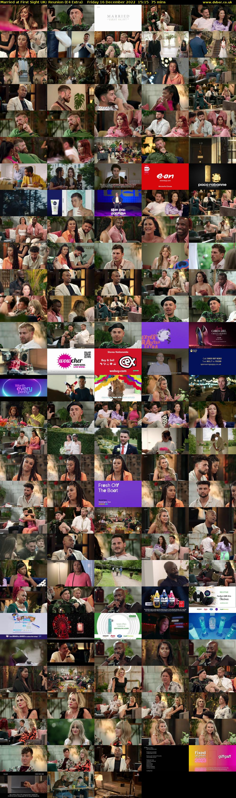 Married at First Sight UK: Reunion (E4 Extra) Friday 16 December 2022 15:15 - 16:30