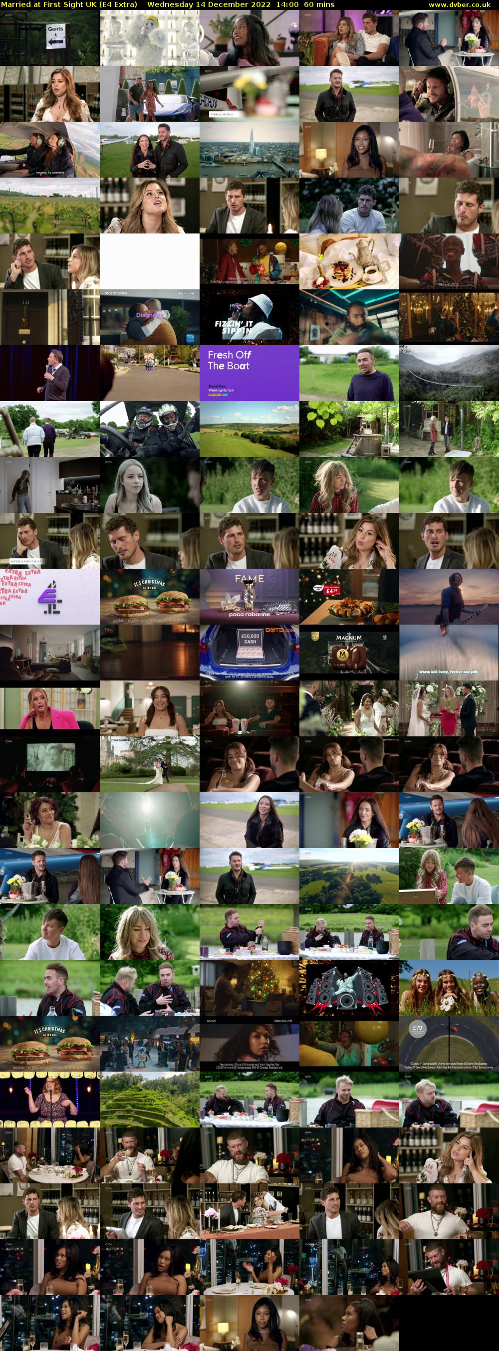Married at First Sight UK (E4 Extra) Wednesday 14 December 2022 14:00 - 15:00
