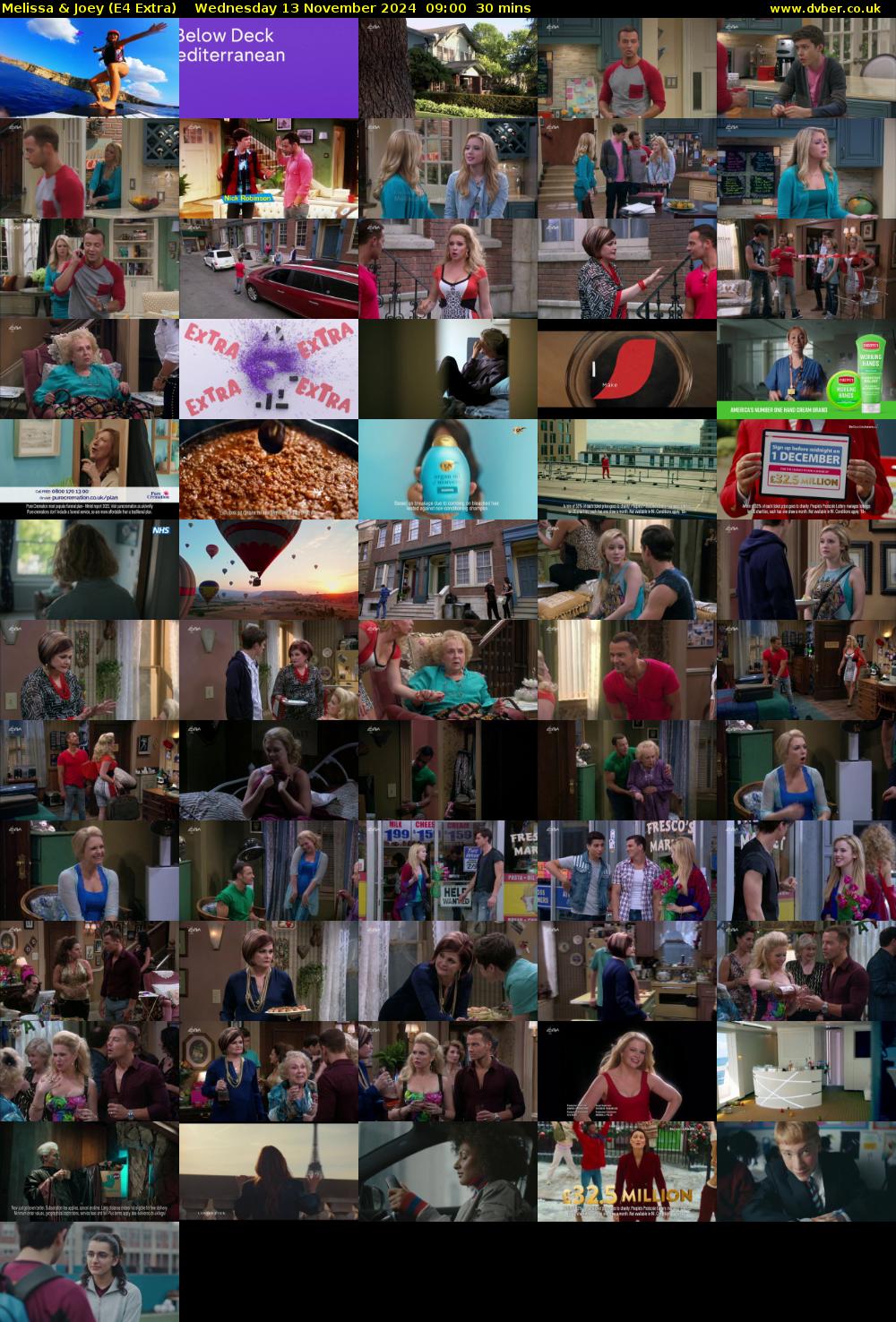 Melissa & Joey (E4 Extra) Wednesday 13 November 2024 09:00 - 09:30