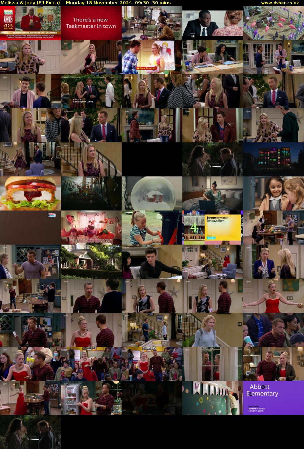 Melissa & Joey (E4 Extra) Monday 18 November 2024 09:30 - 10:00