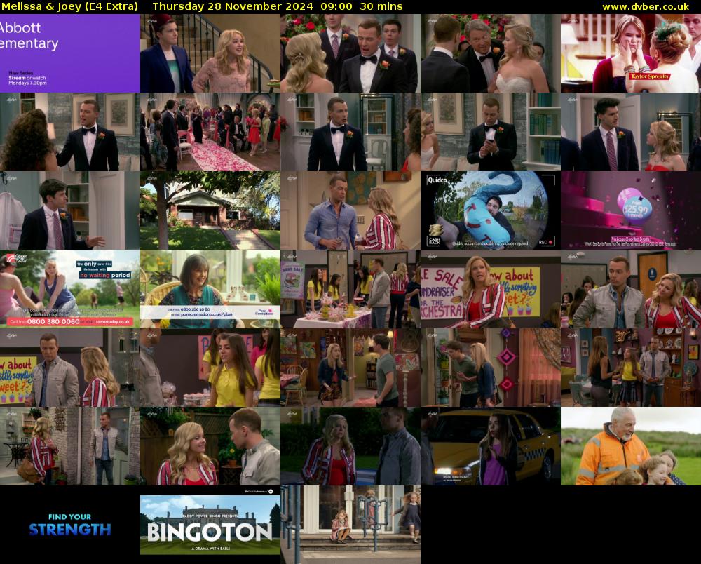 Melissa & Joey (E4 Extra) Thursday 28 November 2024 09:00 - 09:30